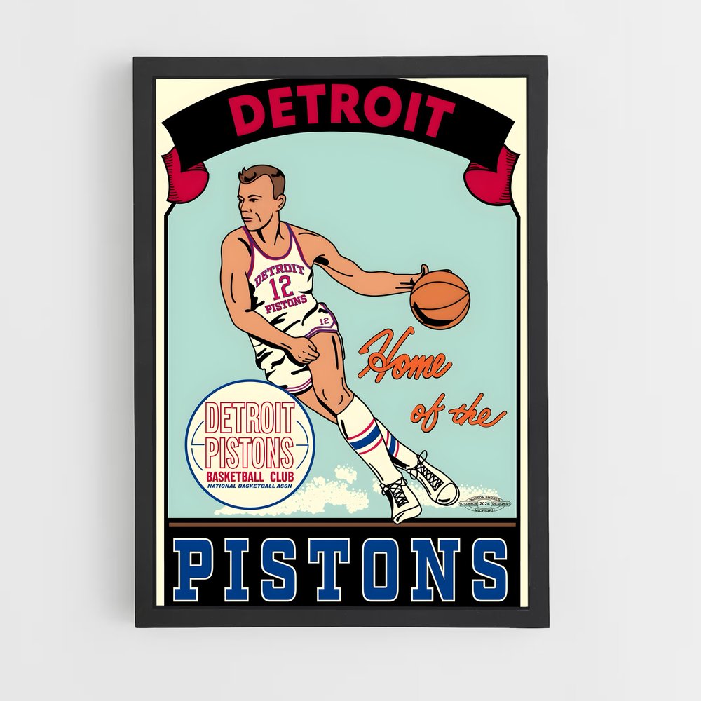 Poster Motown Hoops – affiche Basketball (vue 2)